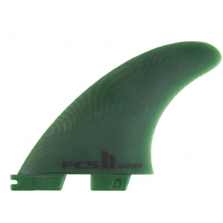 QUILLAS FCS CARVER NEON GLASS VERDE